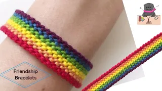 簡単2STEP！colorful rainbow🌈 〜Friendship Bracelet【#8882】