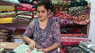cotton k salwar shut or langha blouse. !!! garmi special #kamdhenu  boutique  9799613488