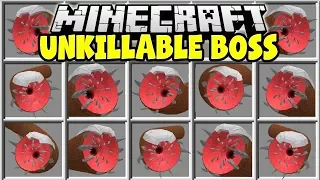Minecraft UNKILLABLE BOSS MOD | SPAWN GIANT BOSSES AND TRY TO SURVIVE!