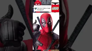 How to make a LEGO Deadpool Minifigure without using any parts from LEGO Deadpool! #shorts