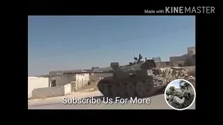 FSA tank get hit By SAA anti tank missile...