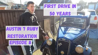 Austin 7 Ruby Restoration Update - Episode 8 First Drive
