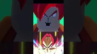 Goku SSJ blue comparison with DBS broly vs roblox #shorts