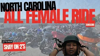 750+ WOMEN on Motorcycles 😱 Mother & Daughter | 2023 All Female Ride Fayetteville, NC | Let's Ride