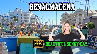 Benalmadena, Spain: beautiful sunny day | Costa Del Sol, andalusia [4k] [ February 2024]