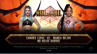 WWE 2K22 Candice Lerae vs Bianca Belair No Holds Barred