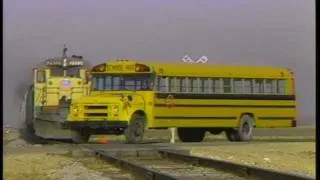 Train School Bus Crash (Better Resolution)