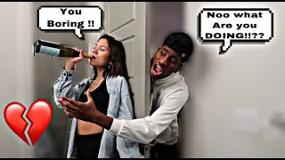 Getting Drunk With The Door Locked Prank On Boyfriend.. *CUTE REACTION*