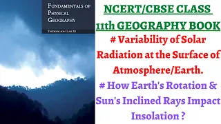 (P2C9) Variability of Solar Radiation at the Surface of Atmosphere and Earth,  Inclined Sun's Rays