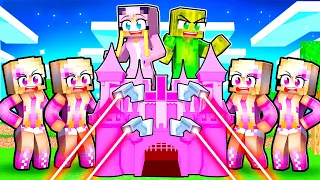 1000 BARBIES vs. MÄDCHEN BASE! Minecraft