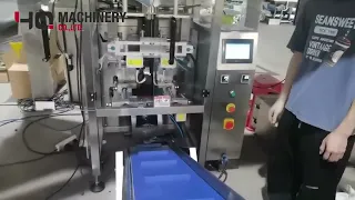 Automatic vertical filling sealing machine for gummies|YQ candies packaging line with scales USA