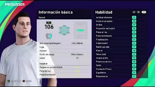 Cómo crear un jugador leyenda full en PES 2021 -  MEDIA 100 O SUPERIOR.