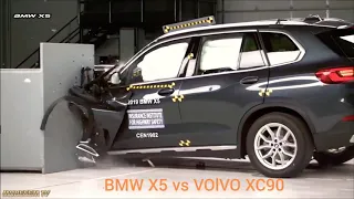 BMW X5 vs Volvo XC90 / Crash Test