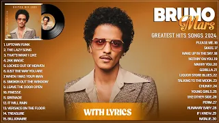 Bruno Mars Greatest Hits Full Album 2024 - Bruno Mars Best Songs Playlist 2024 (With Lyrics)
