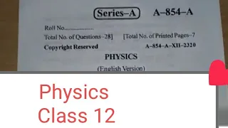 Question paper Physics HP BOARD March 2020 class 12
