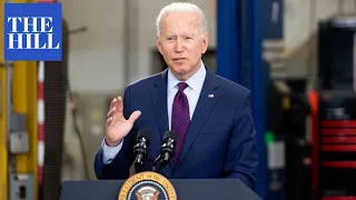 President Biden pushes bipartisan infrastructure plan during remarks at Wisconsin transit utility