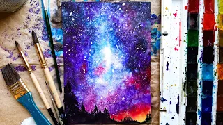 COSMOS | Watercolor and salt👌