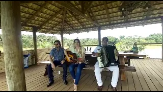 Ana Paula, Ray Sampaio e Ferreira Filho Sanfoneiro na Fazenda Estância Tamburil