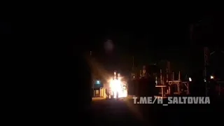 Пожар на трансформаторной подстанции в Харькове