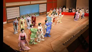 京都・五花街合同公演「都の賑い」総ざらえ　Rehearsal for Maiko's Joint Performance "Miyako no Nigiwai"　京都藝伎和舞妓聯合表演的排練