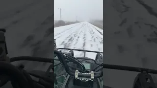 Ripping The Yamaha Grizzly 700 In The Snow For The First Time!!!