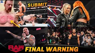 डरपोक DREW Leave RAW, CM Punk Final Warning, Gunther Brutal Submit Sheamus, WWE RAW 7/05/24 Show