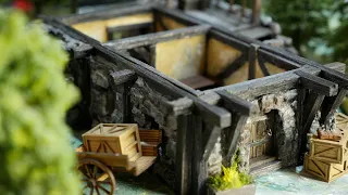 🍻Build Yourself an EPIC Medieval Tabletop Tavern!!🍻 |D&D Pathfinder Terrain *First level*