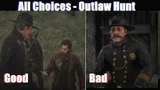 RDR2 Low Honor vs High Honor Outlaw Hunt - Red Dead Redemption 2 PS4 Pro