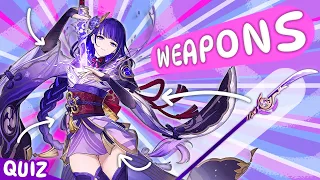 Guess your Main only by Signature Weapon! [Genshin Impact Quiz]