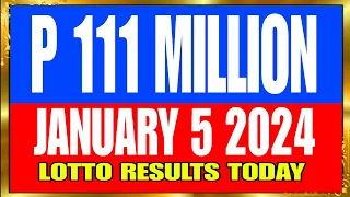 9PM DRAW LOTTO RESULTS TONIGHT (JANUARY 5 2024) COMPLETE DETAILS