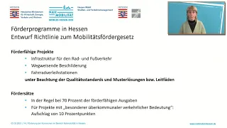 Online-Seminar Förderung Nahmobilität Hessen