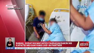 Babae, sugatan matapos pagsasaksakin ng kapatid ng kanyang live-in partner | UB