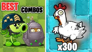 PvZ 2 - Best Combos Team Plant Max Level Vs 300 Chicken Zombies - Who is best?