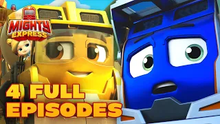 4 FULL EPISODES! 🚂  Mighty Express Season 2 🚂 - Mighty Express Official