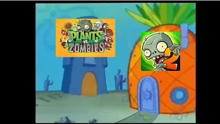 PVZ vs PVZ 2 Bob esponja