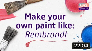 How to MAKE YOUR OWN PAINT like Rembrandt | The Rembrandt Course