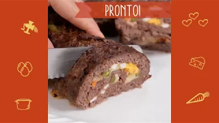 Rocambole de Carne Moída com VONO® Chef Creme de Cebola