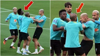 Vinicius Jr Fight Richarlison in Brazil training