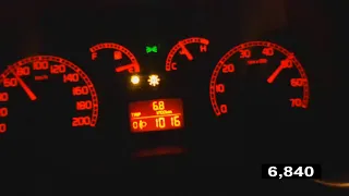 Fiat Punto 1.2 8V 60HP 0-100kmh acceleration