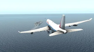 Can A huge Boeing 747 Land On Aircraft Carrier | XP11