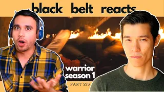 Black Belt Reacts to Jason Tobin aka Young Jun | WARRIOR SEASON 1 | Fight Reaction 2/5