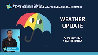 Public Weather Forecast Issued at 4:00 PM January 27, 2022