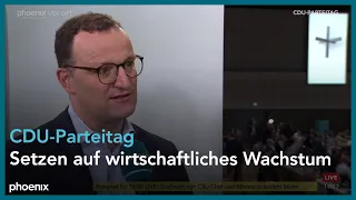 Interview mit Jens Spahn beim CDU-Parteitag am 07.05.24