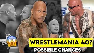 The Rock Brutal Destroy Triple H at WrestleMania 40?😱 | Top 3 POSSIBLE CHANCES of The Rock | Bom Boy