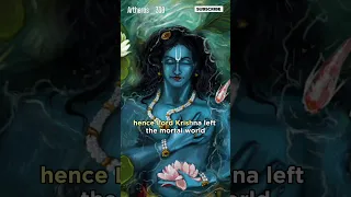 Krishna's Death: what actually happened ? |#krishna #krishnadeath #mahabharat #short