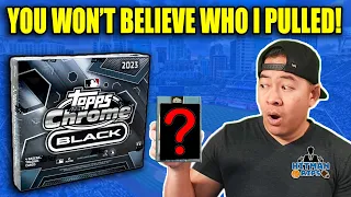 YOU WON'T BELIEVE WHO I PULLED! 2023 Topps Chrome Black Hobby Box - $150 for 4 Cards