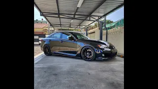 Lexus ISF test in the dyno.