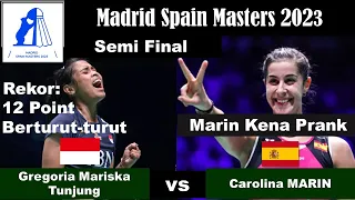 [SemiFinal] Gregoria Mariska TUNJUNG (INA) vs Carolina MARIN (ESP) | Madrid Spain Masters 2023