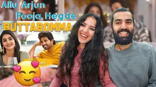 🇮🇳 ARAB COUPLE REACTS TO BUTTABOMMA!! 🥰 | Allu Arjun | Thaman S | Armaan Malik