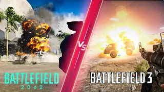 Battlefield 2042 (BETA) vs Battlefield 3 - Direct Comparison! Attention to Detail & Graphics! 4K